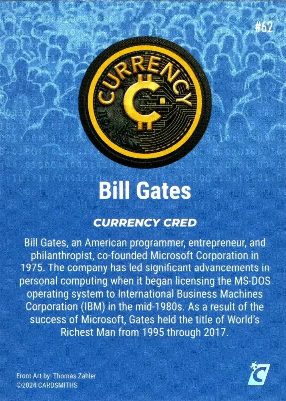 Bill Gates (Base) card back