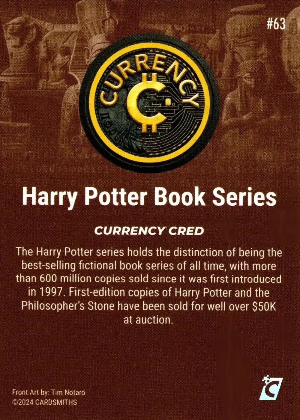 Harry Potter Book Series (Base) card back