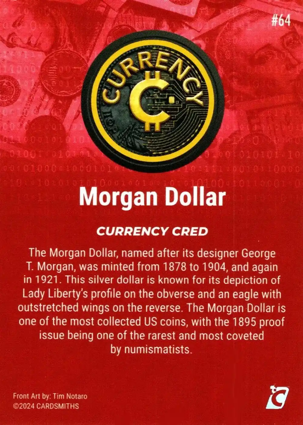 Morgan Dollar (Base) card back