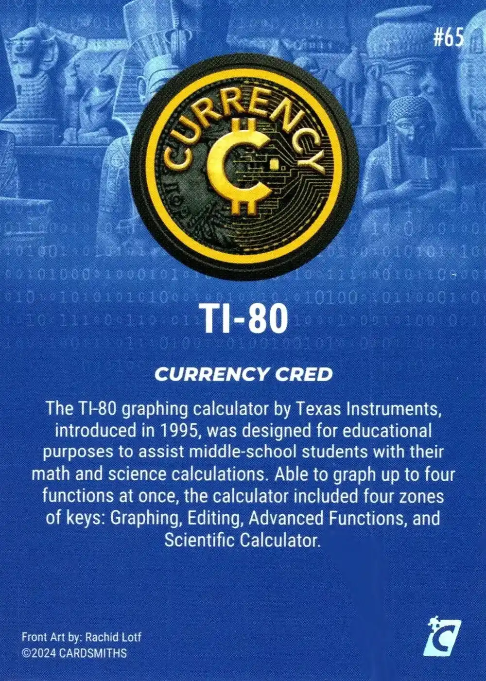 TI-80 (Base) card back