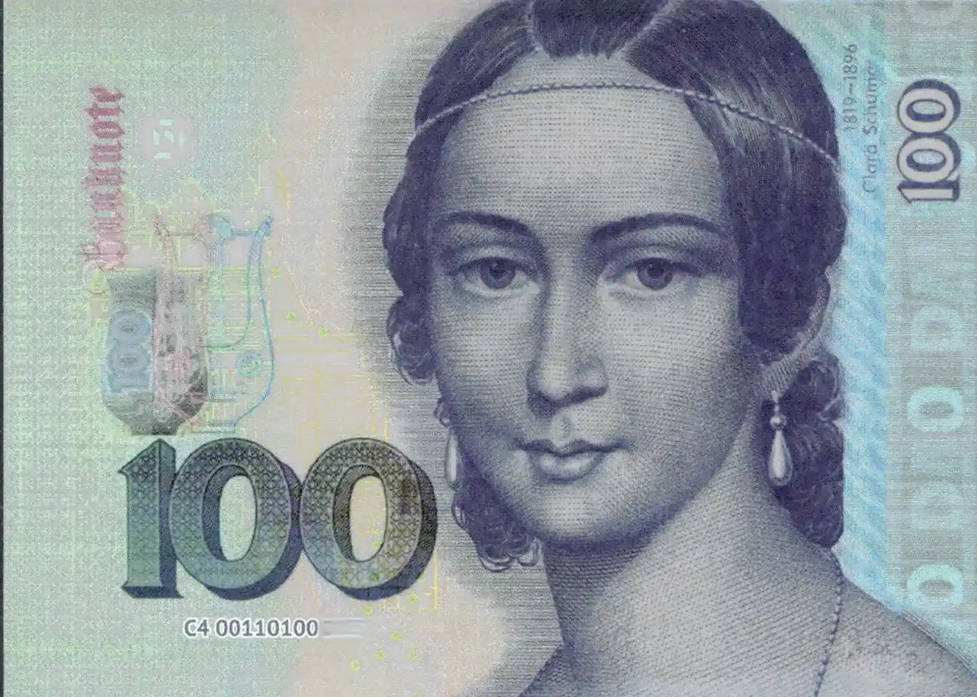 German 100 Deutsche Mark card front