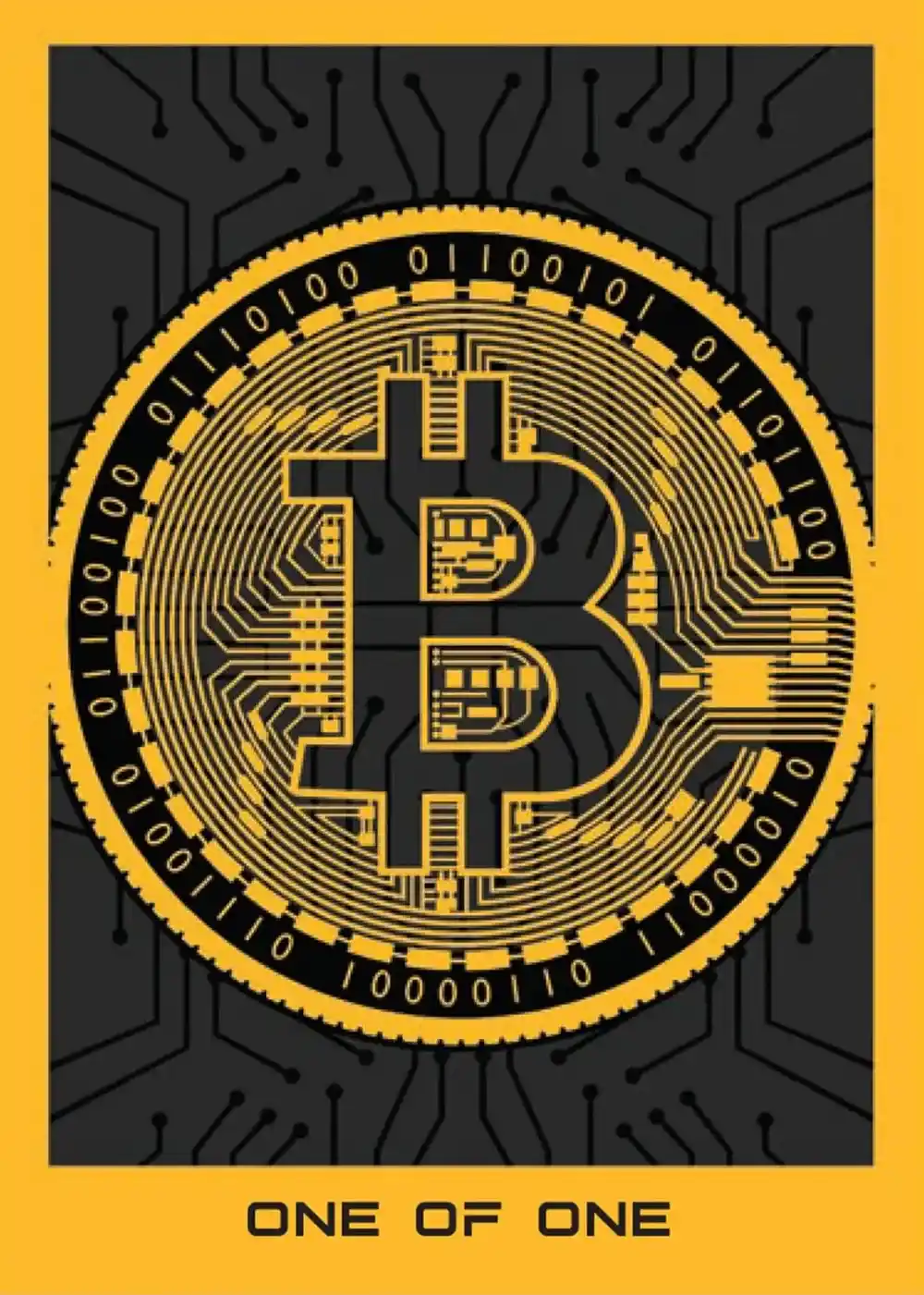 Bitcoin One of One card front