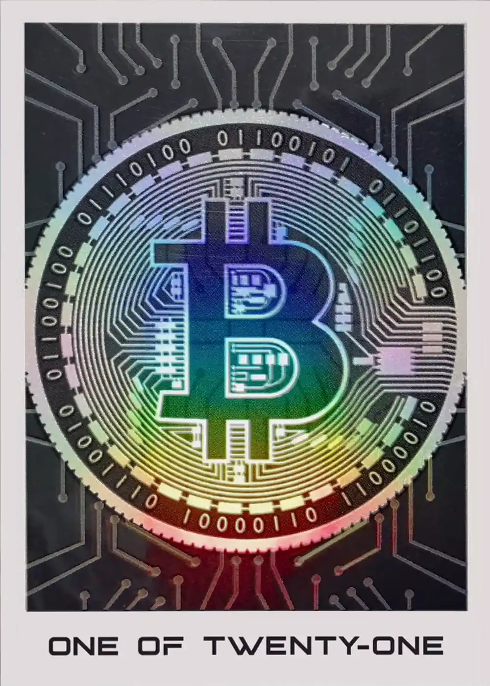 Bitcoin One of Twenty-One card front