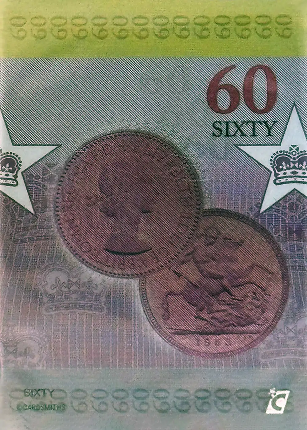 Queen Elizabeth II (60) (Cold Foil) card back