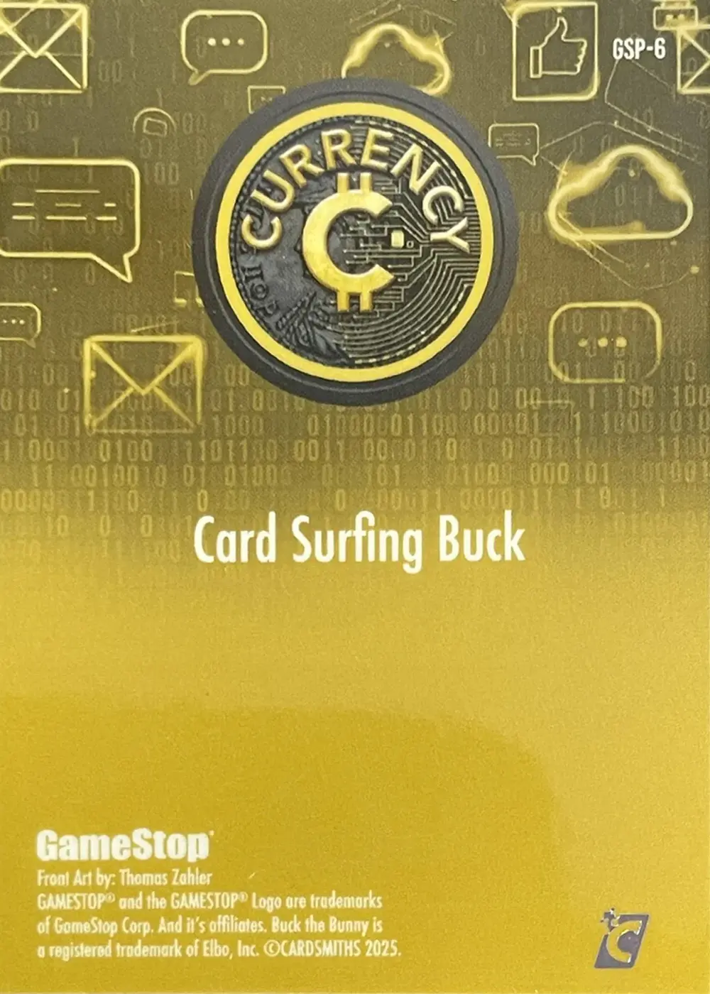 Card Surfing Buck (GameStop Exclusive) card back