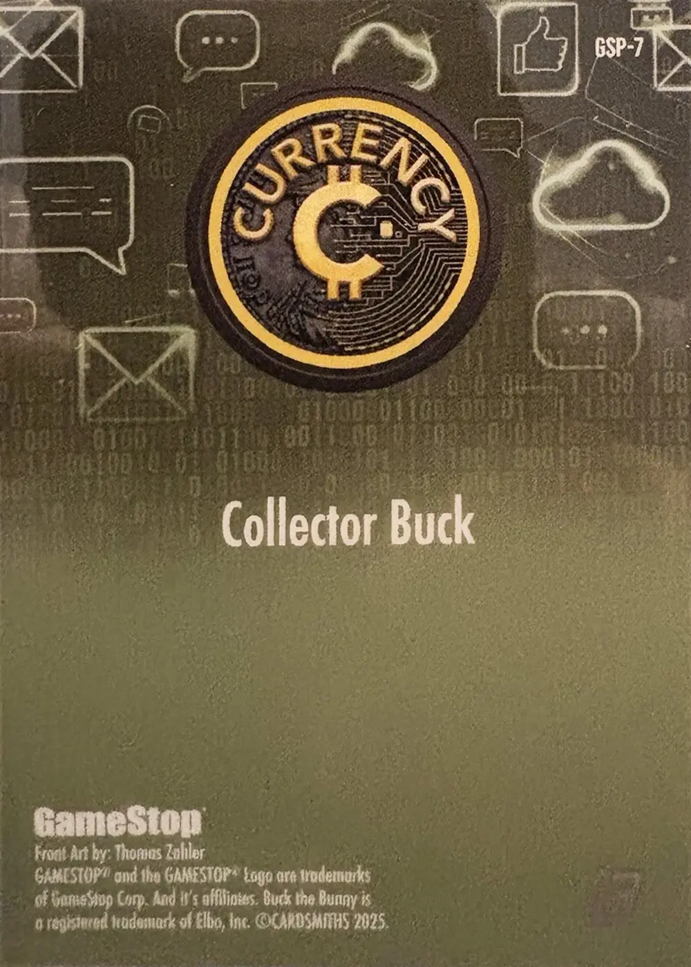 Collector Buck (GameStop Exclusive) card back