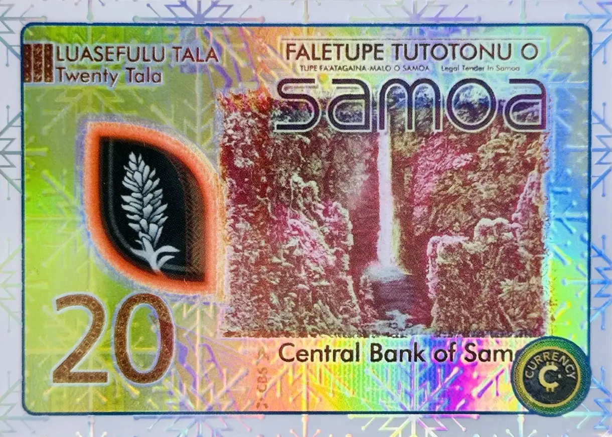 Samoa 20 Tala (Snowflake Refractor) thumbnail