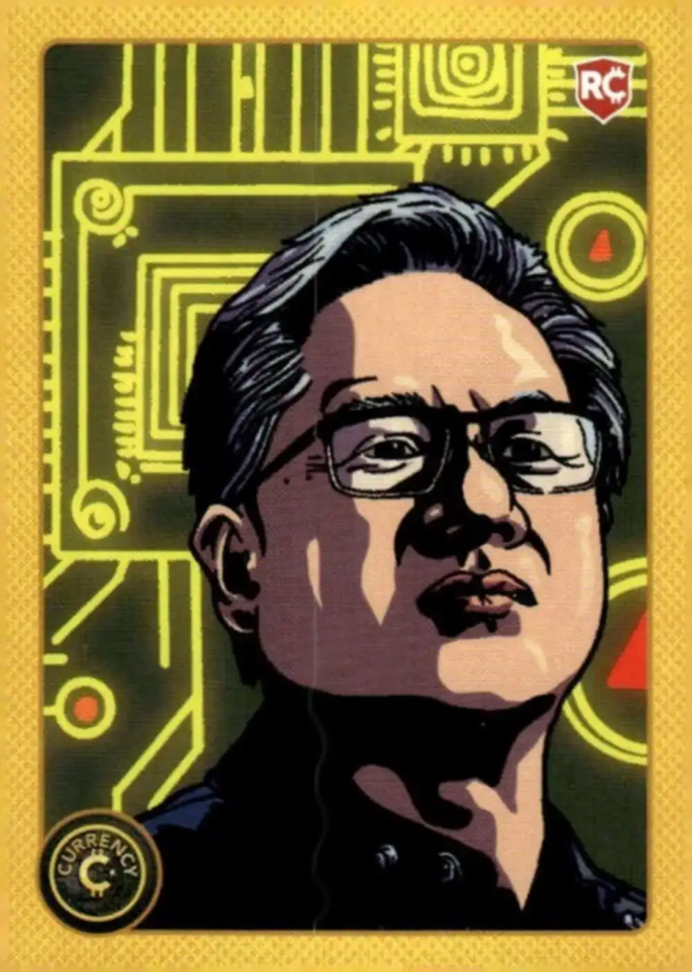 Jensen Huang card front