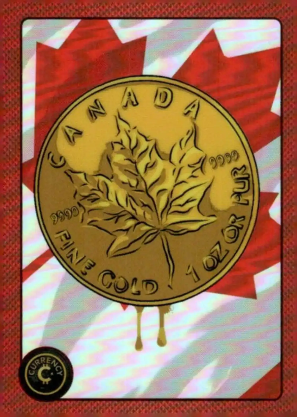 Gold Maple Leaf card front