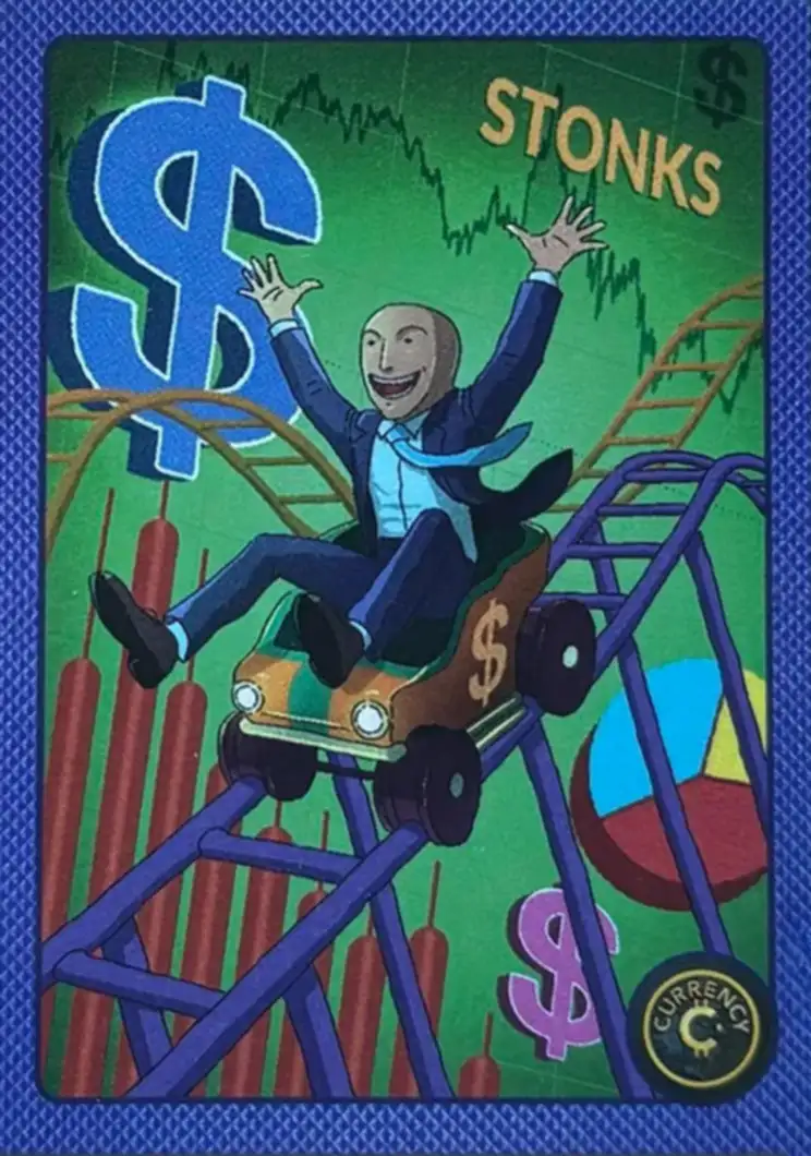 Stonks card front