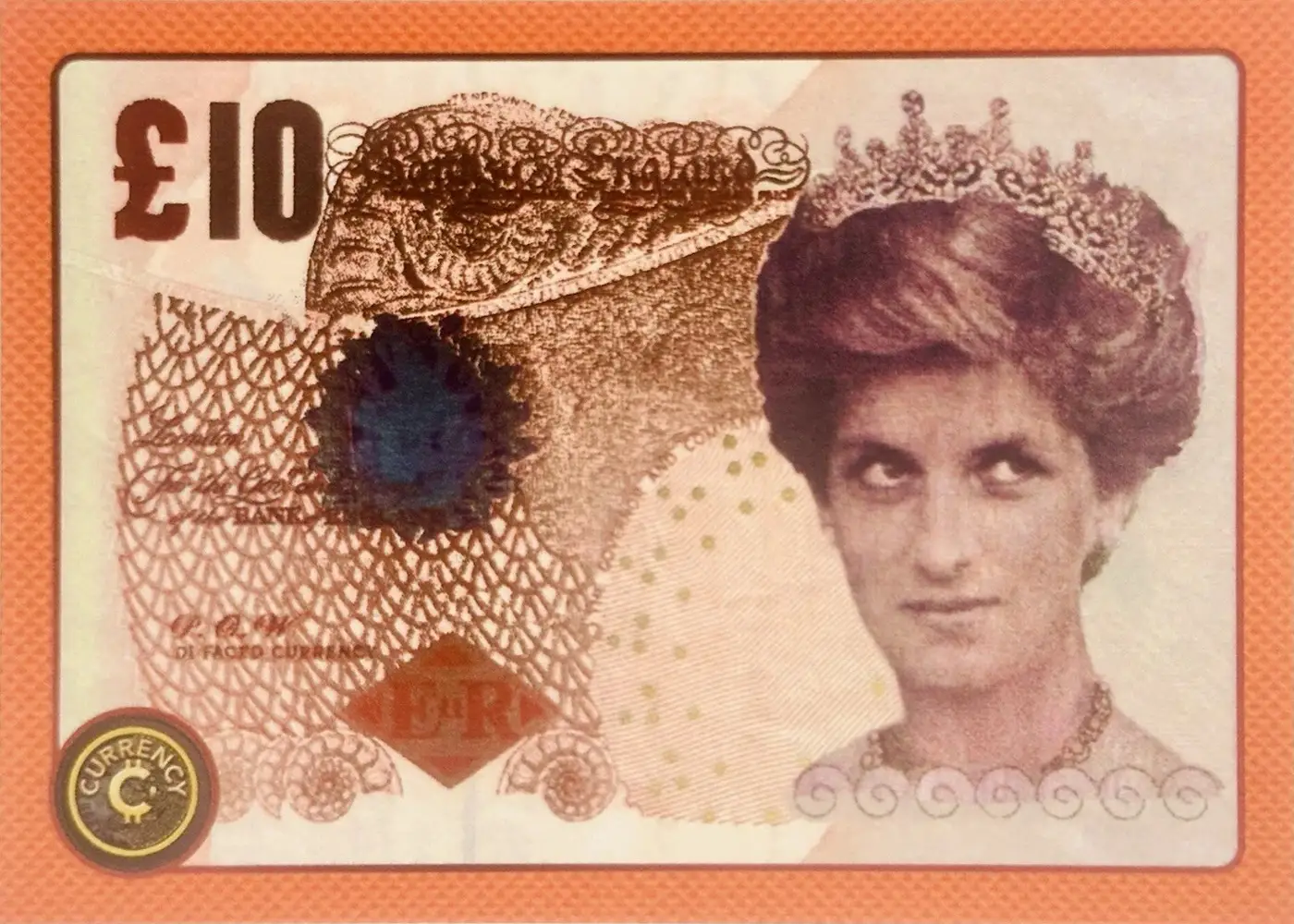 Banksy Di-Faced Tenner card front