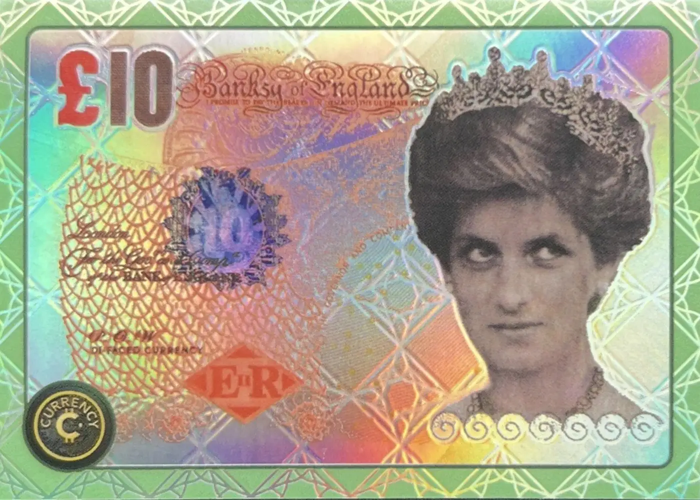 Banksy Di-Faced Tenner (Jade) thumbnail
