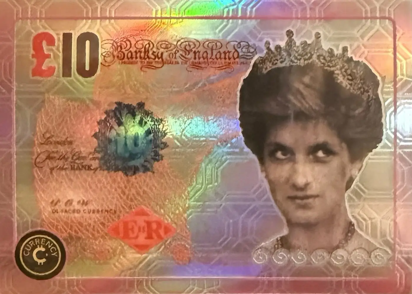 Banksy Di-Faced Tenner (Pink Topaz) thumbnail