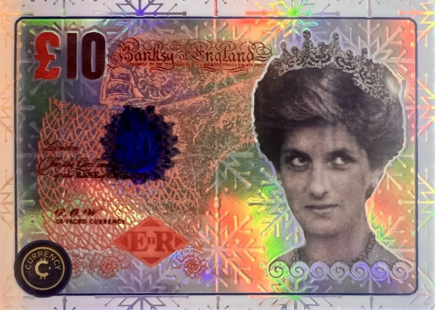Banksy Di-Faced Tenner (Snowflake Refractor) thumbnail