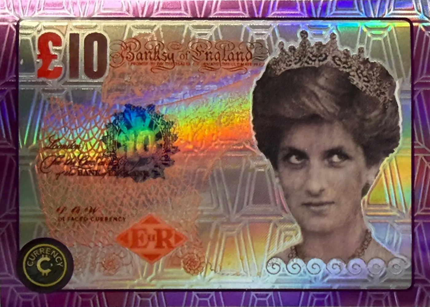 Banksy Di-Faced Tenner card front