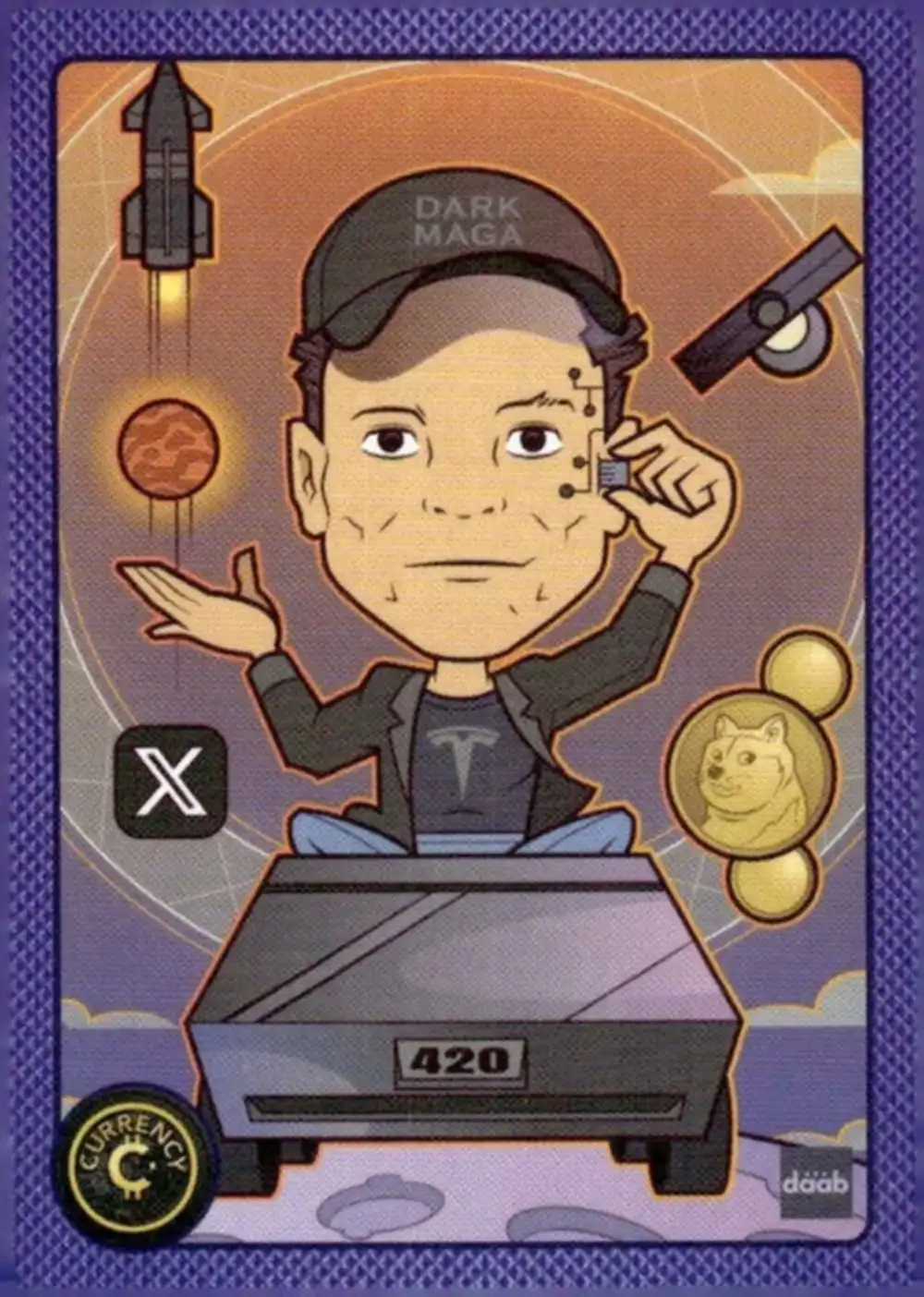 Elon Musk card front