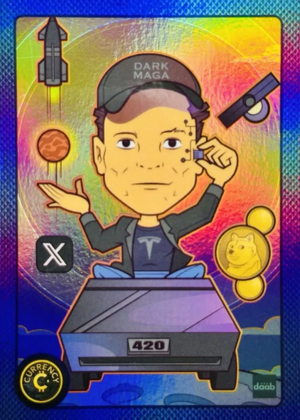 Elon Musk card front