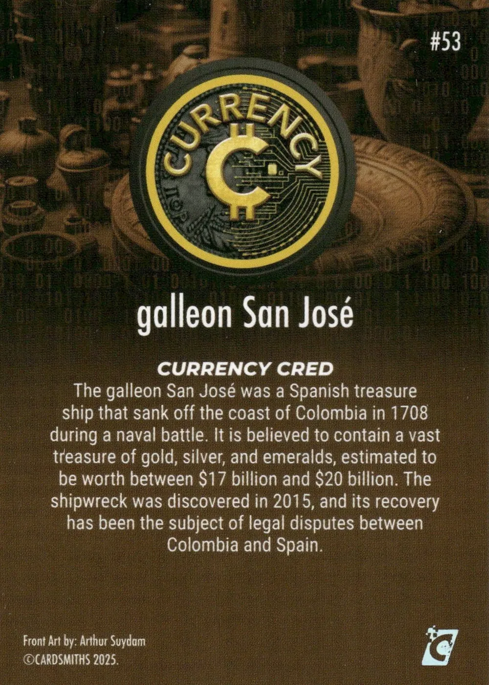 galleon San Jose (Base) card back