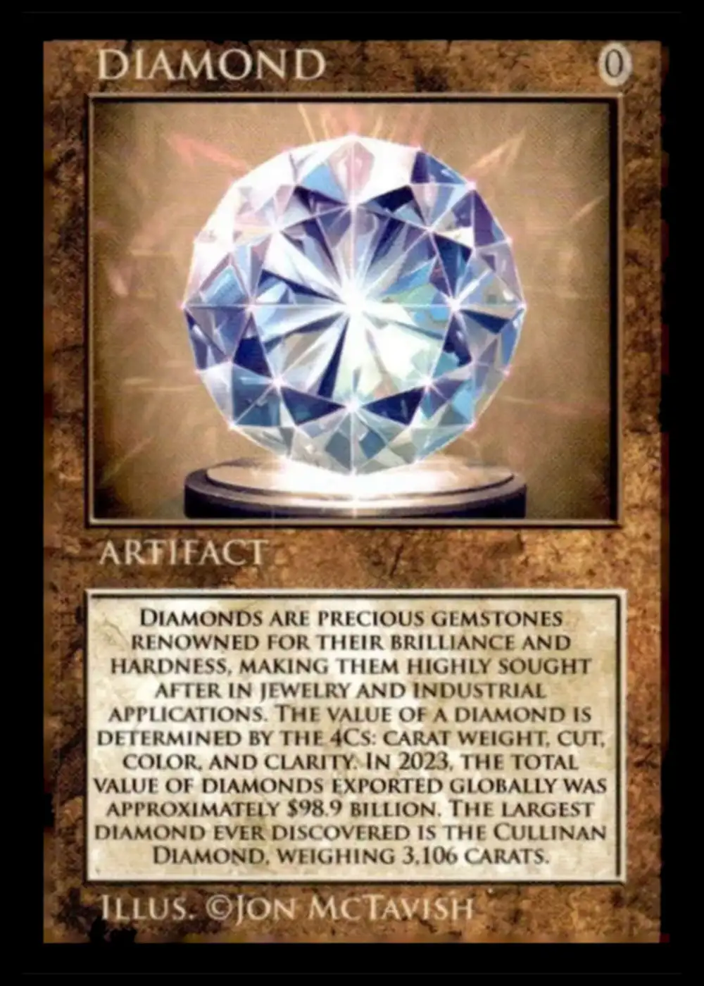Diamond card front