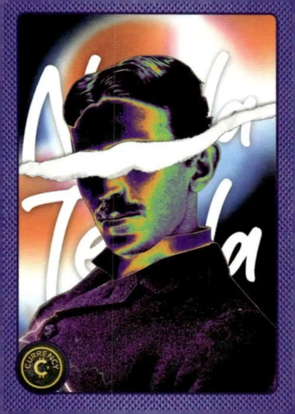 Nikola Tesla card front