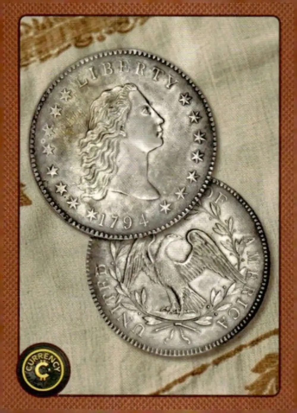Flowing Hair Dollar card front