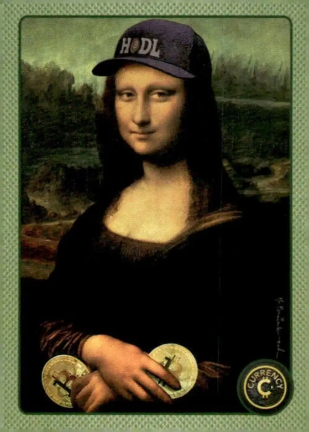 HODL card front