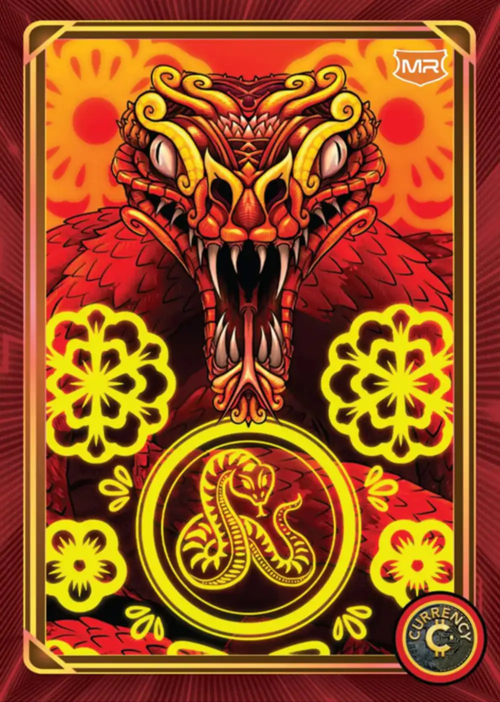 Year Of The Snake card front