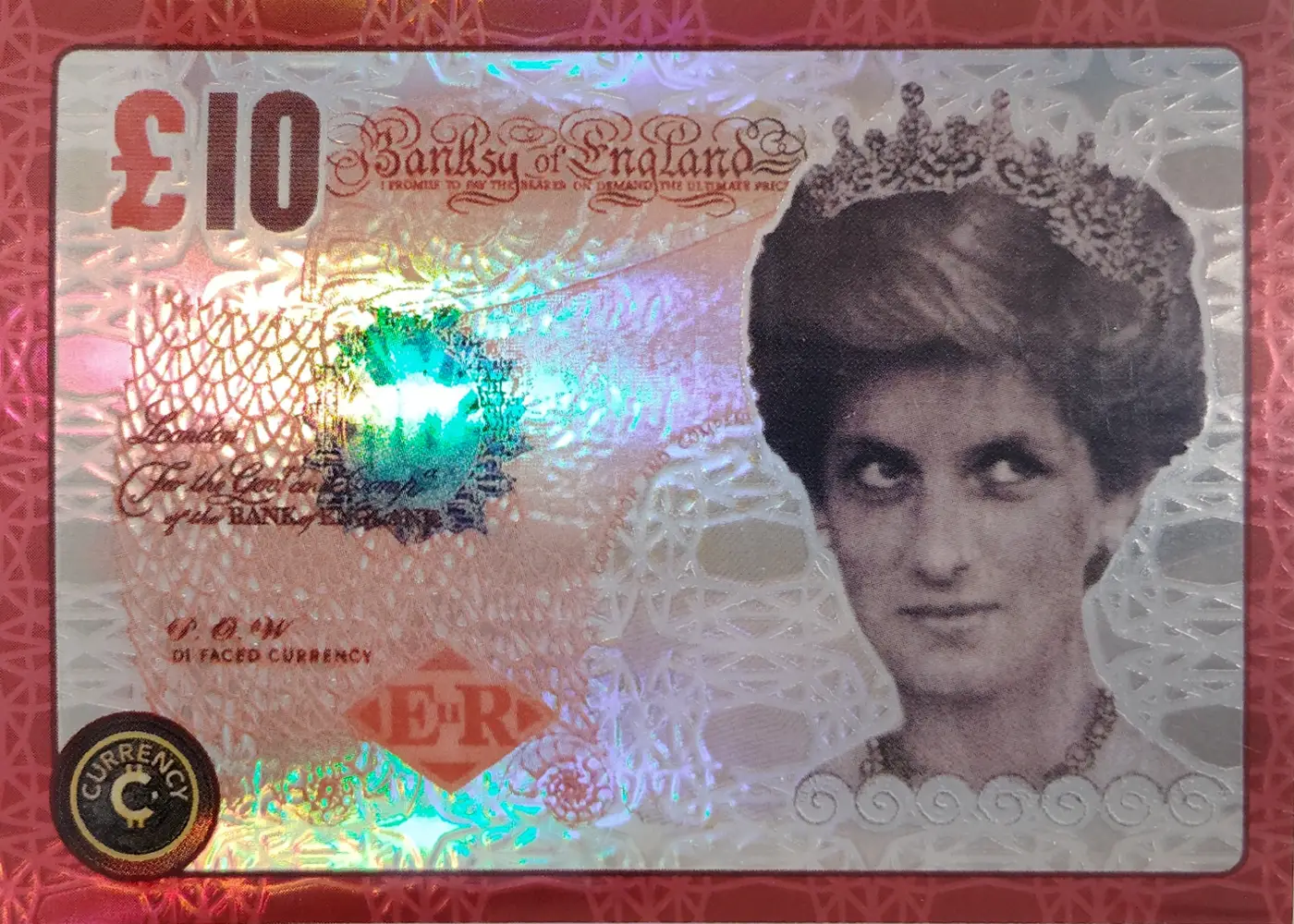 Banksy Di-Faced Tenner (Ruby) thumbnail