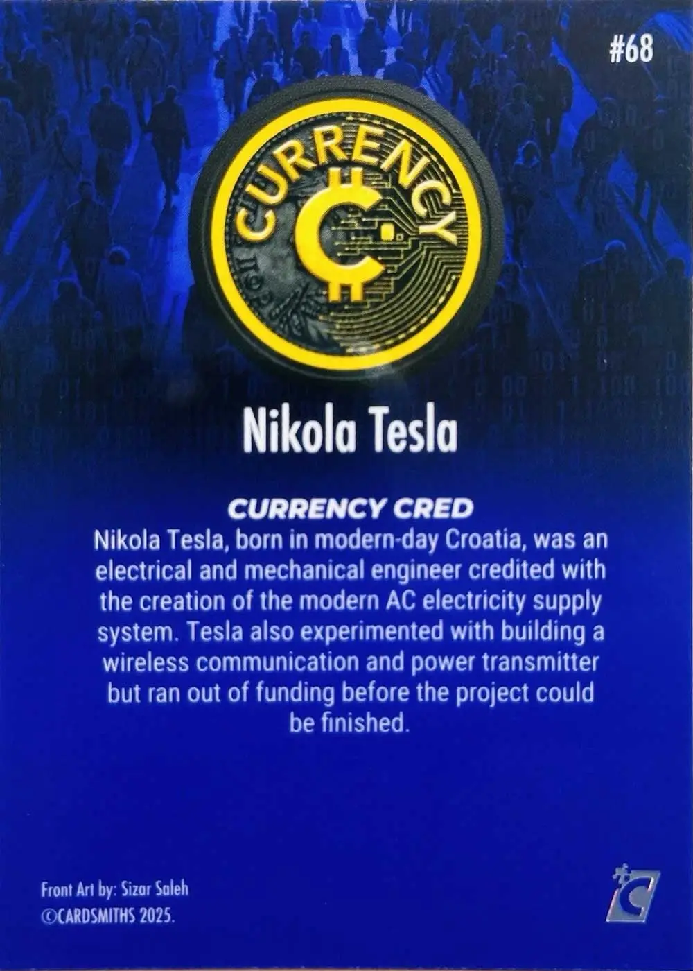 Nikola Tesla (Base) card back
