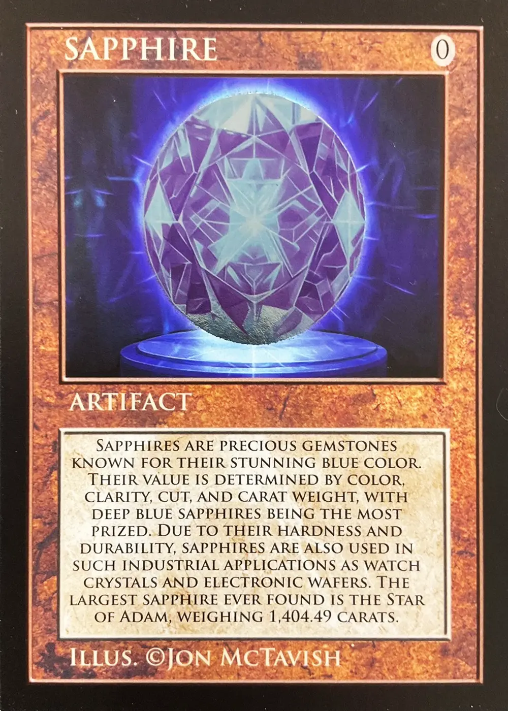 Sapphire card front