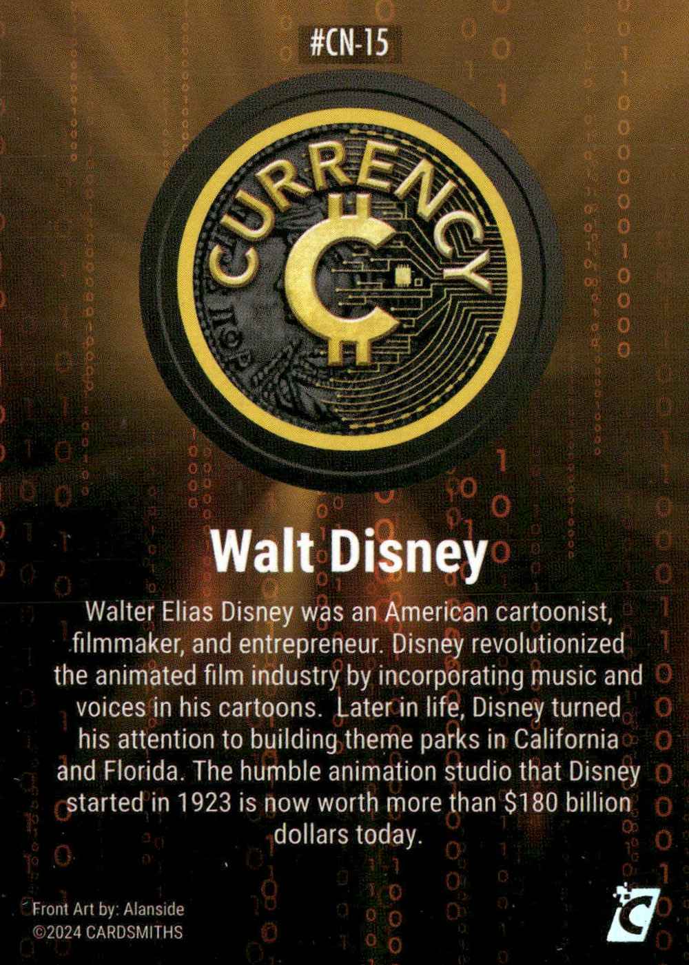 Walt Disney (Base) card back
