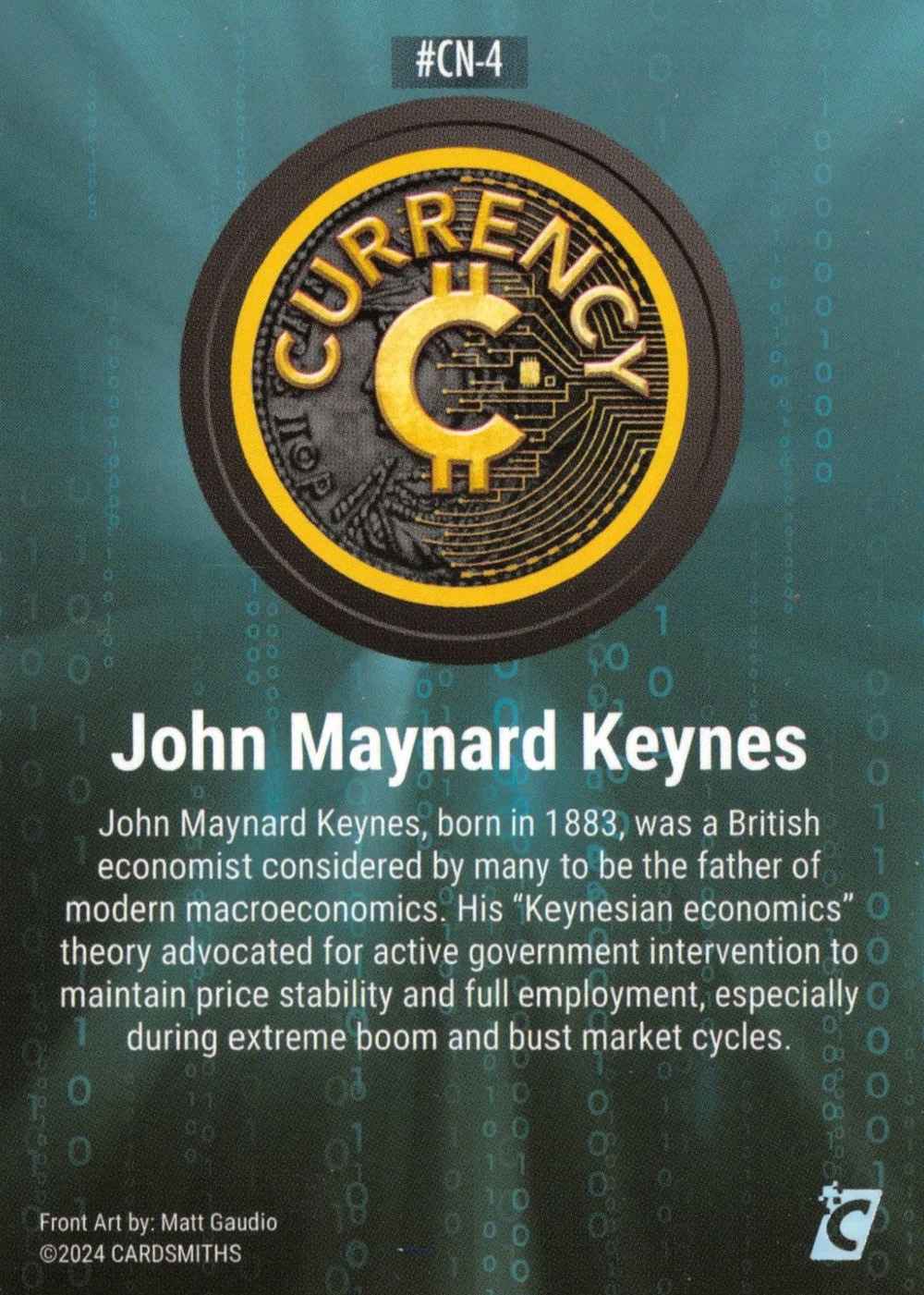 John Maynard Keynes (Base) card back