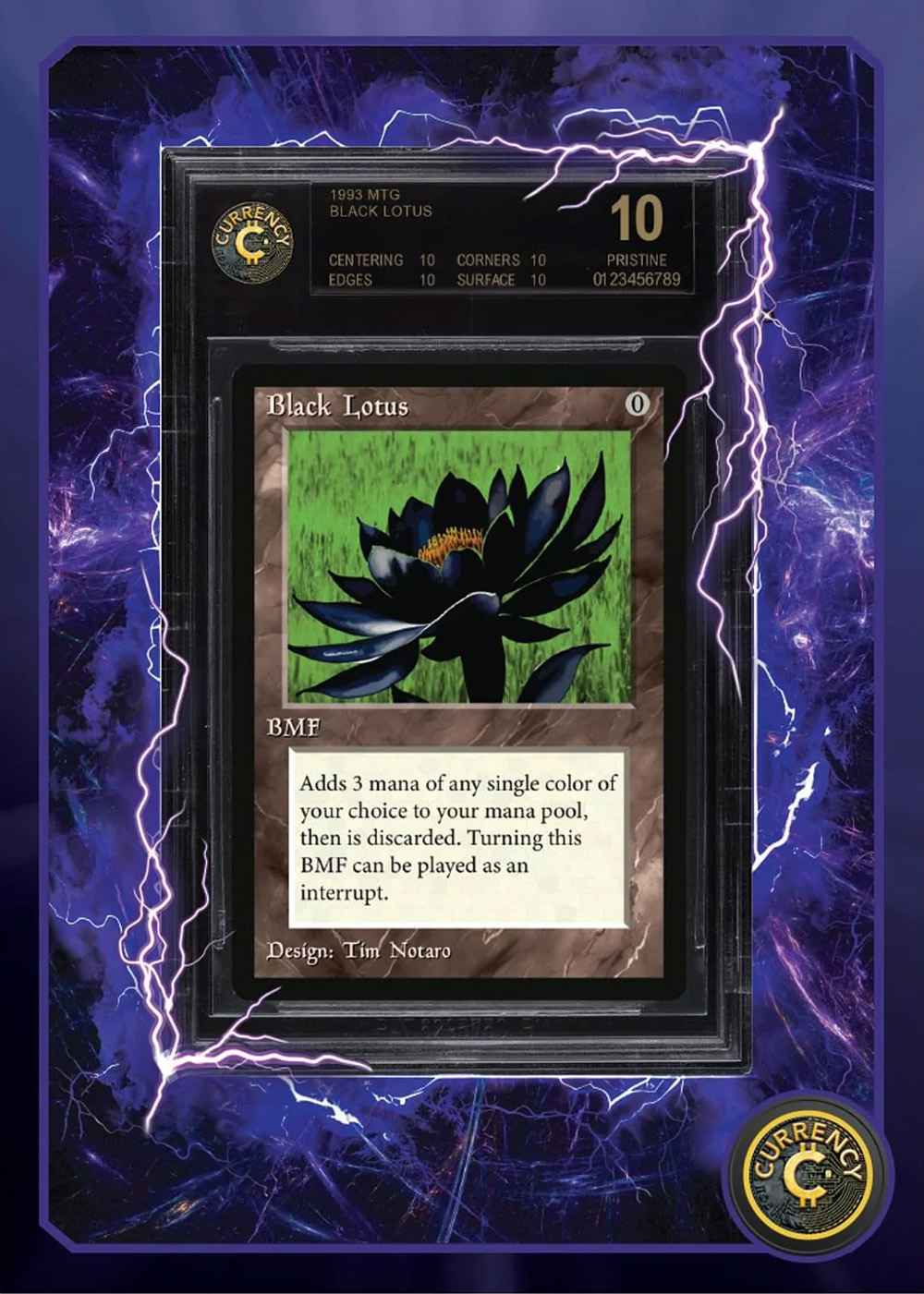 Black Lotus card front