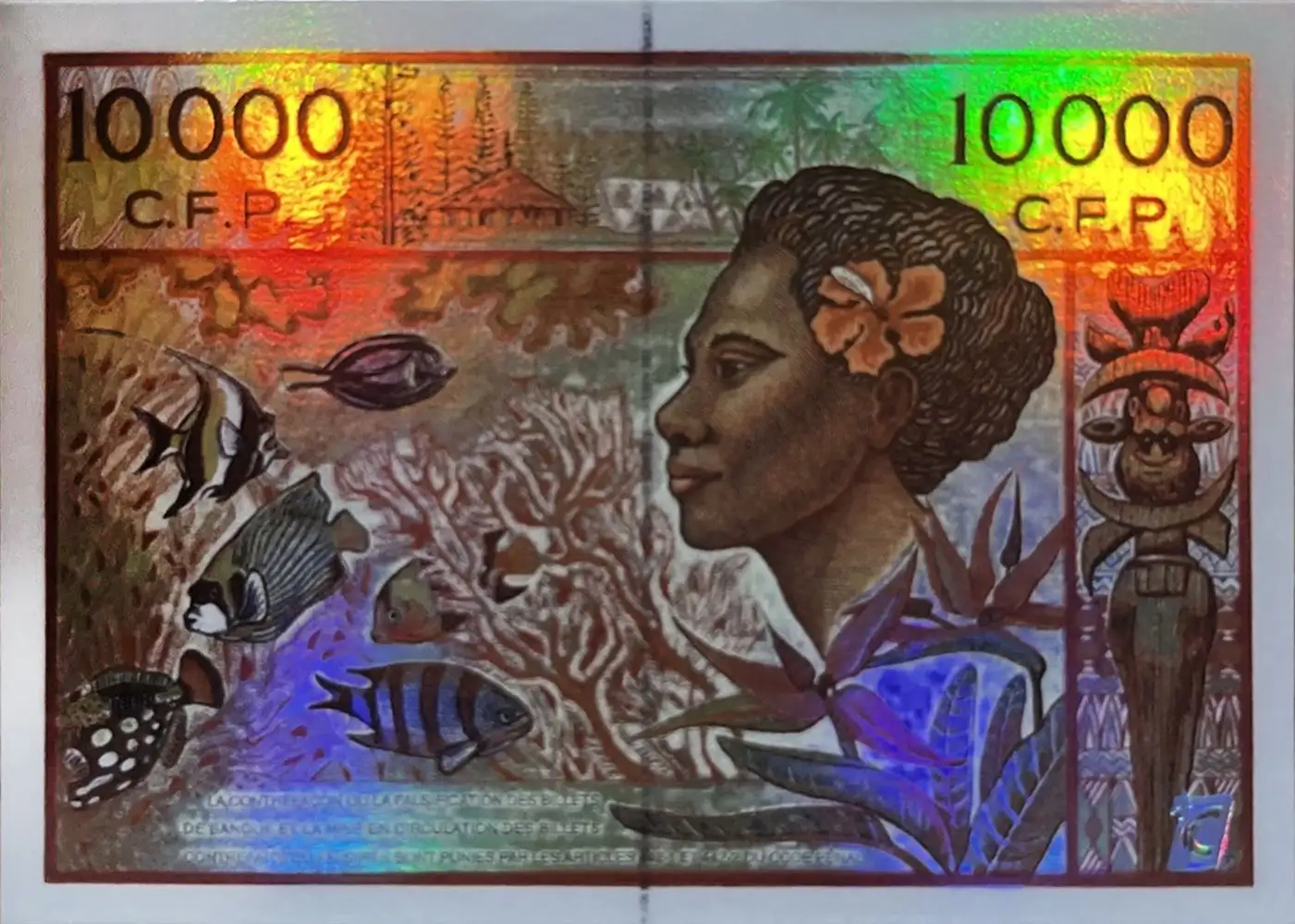 Dix Miles Francs (Double-Sided Holo Foil) card back