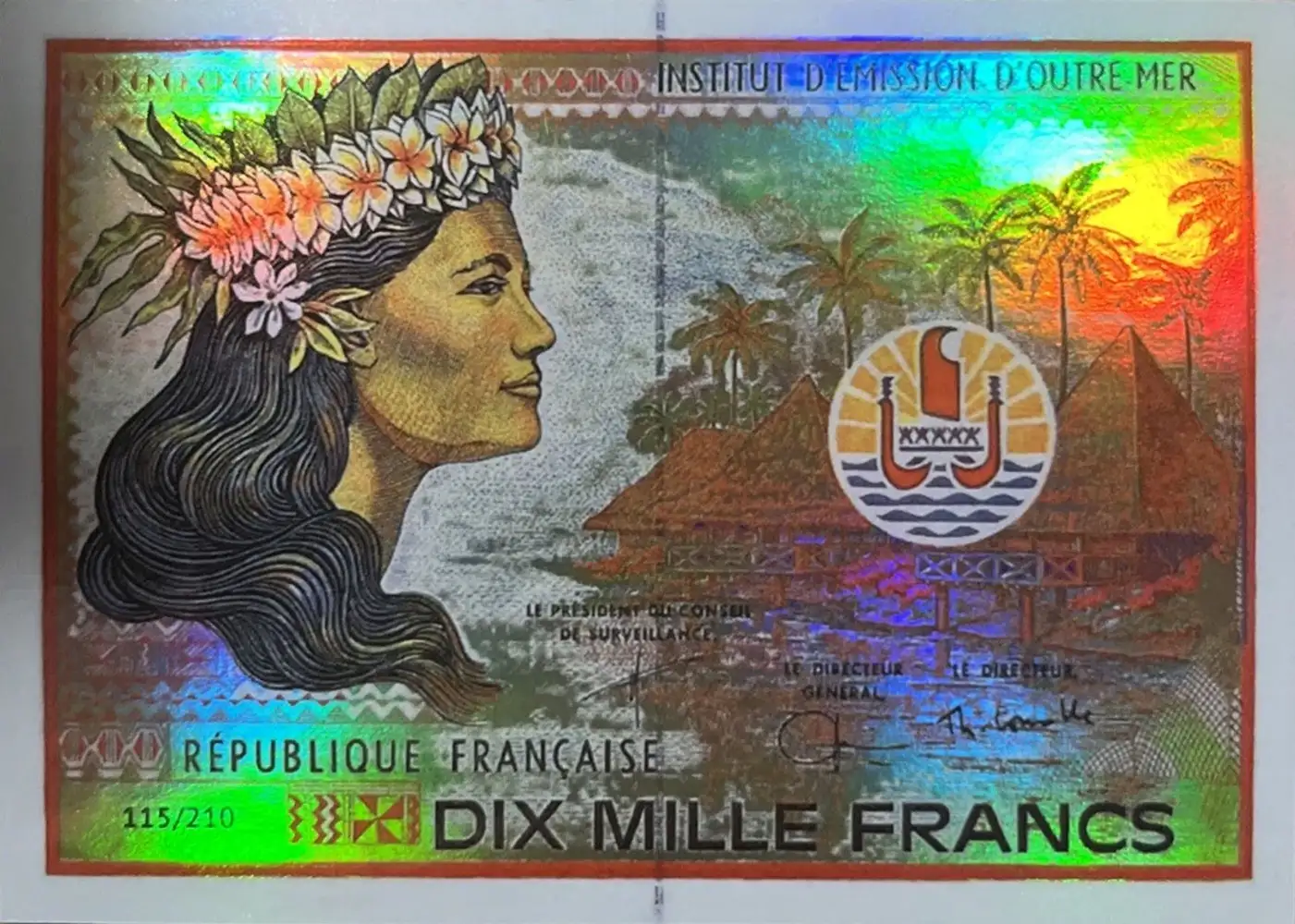 Dix Miles Francs card front
