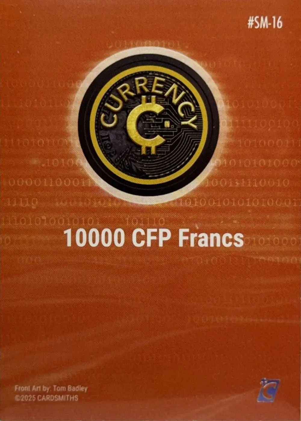 10000 CFP Francs (Base) card back