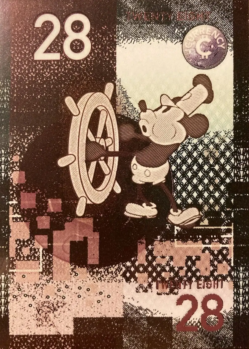 Steamboat Willie Cold Foil card front