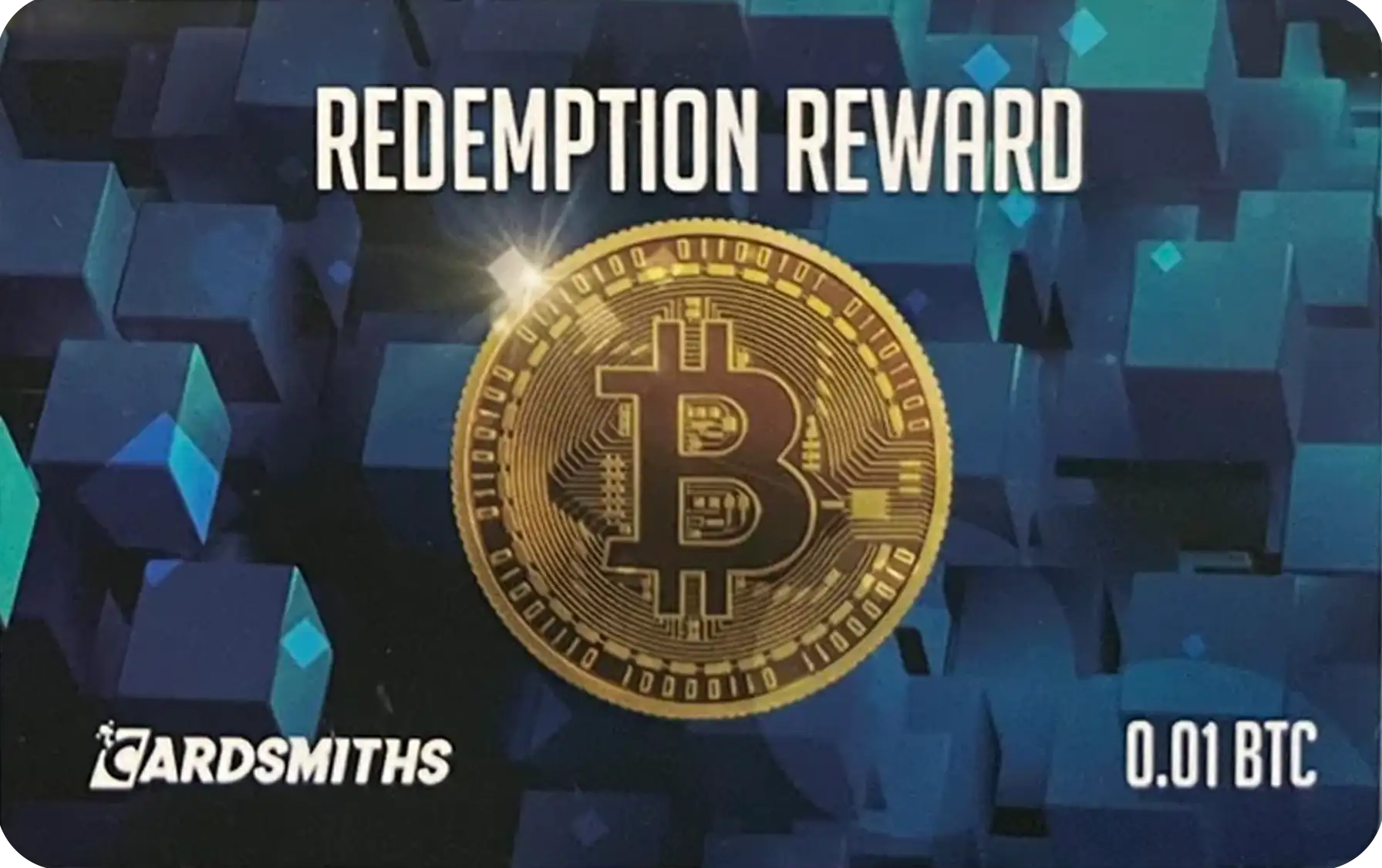 Bitcoin (0.01 BTC) card front