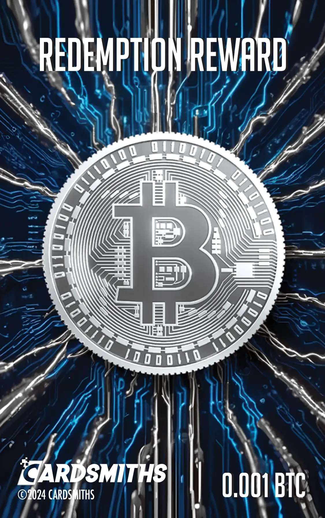Bitcoin (0.001 BTC) card front