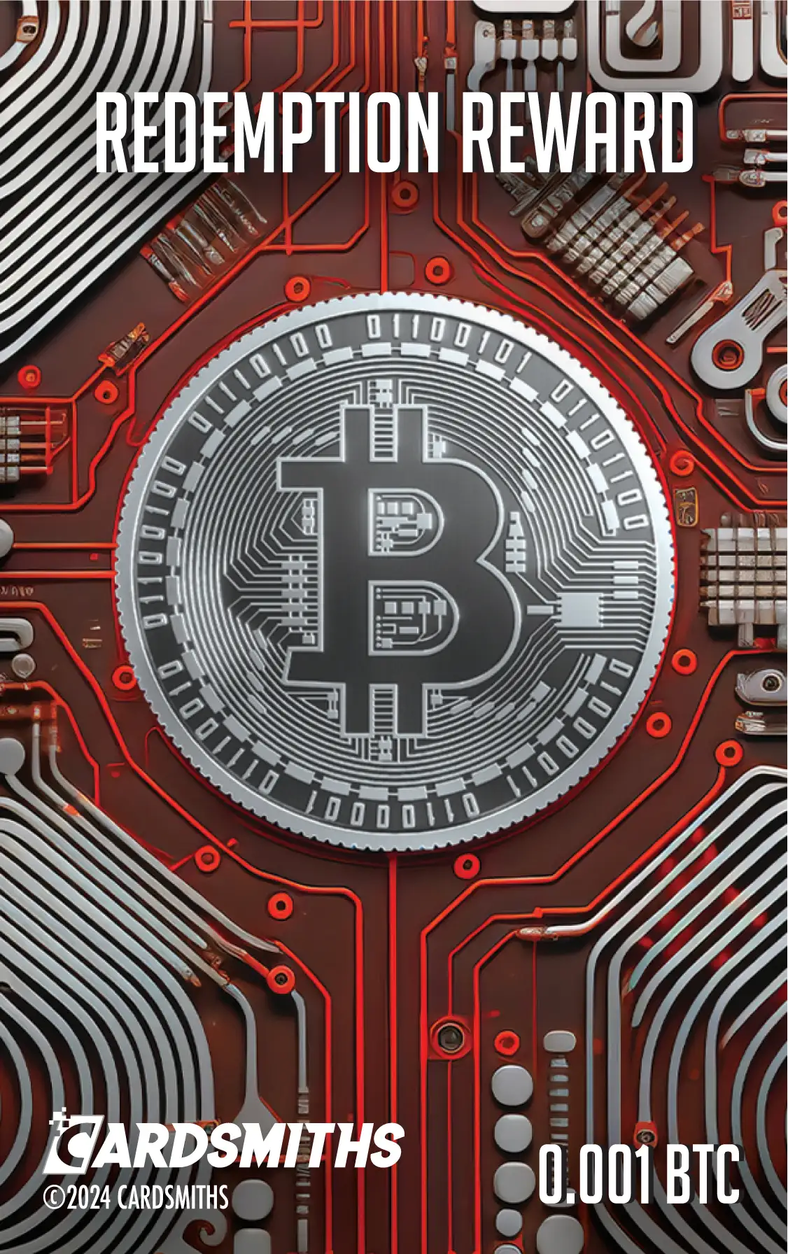 Bitcoin (0.001 BTC) card front