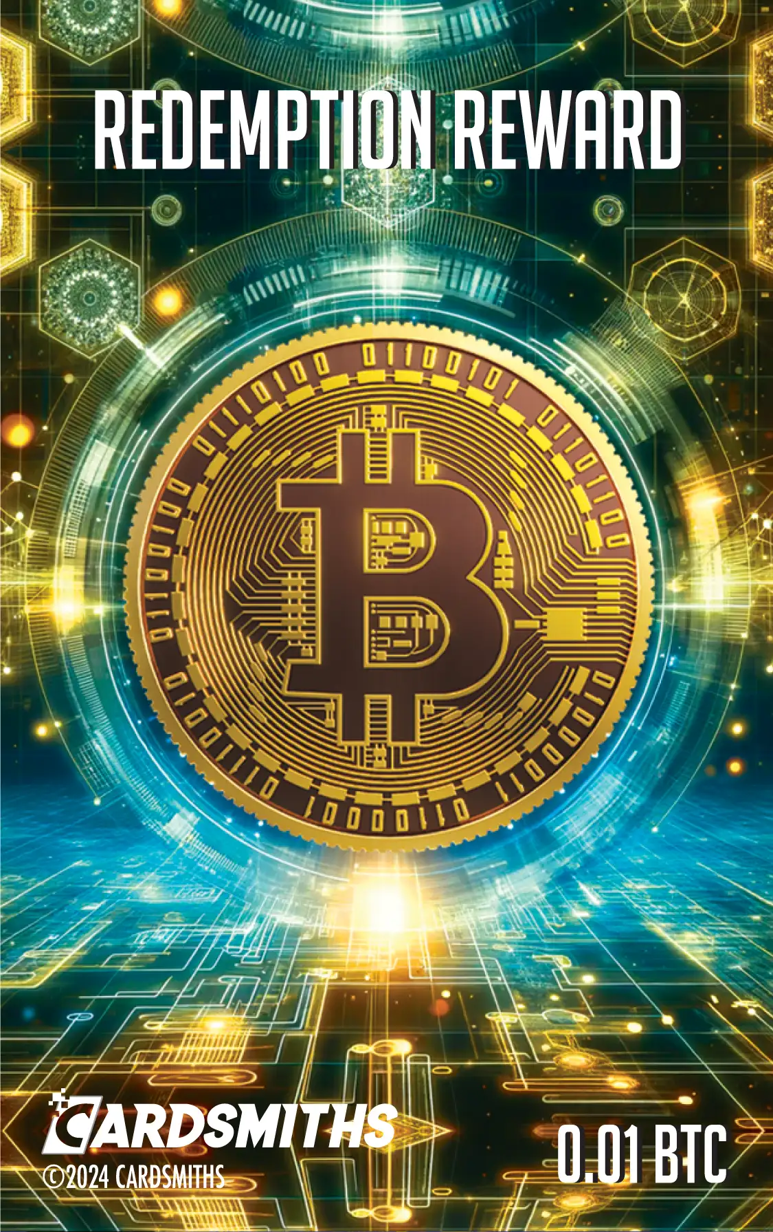 Bitcoin (0.01 BTC) card front
