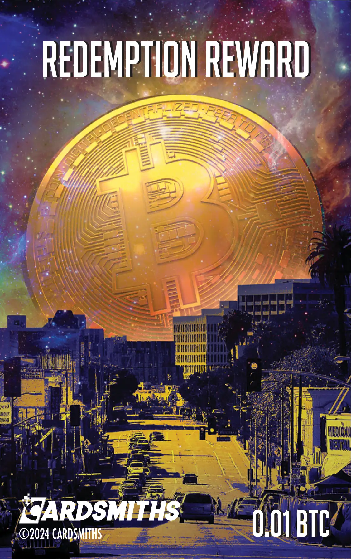 Bitcoin (0.01 BTC) card front