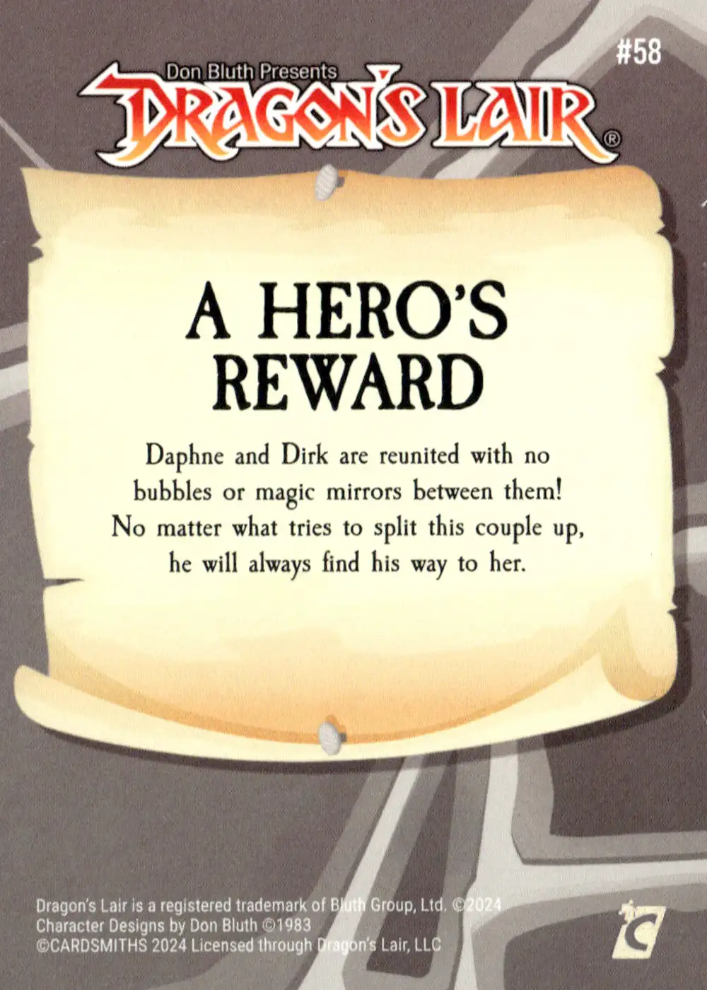 A Hero's Reward (Base) card back