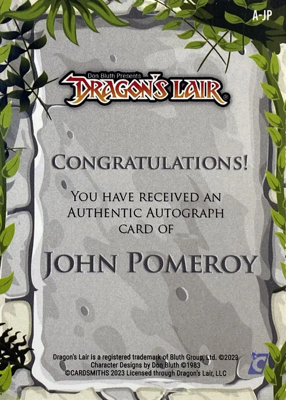 John Pomeroy (Creator Autograph) card back