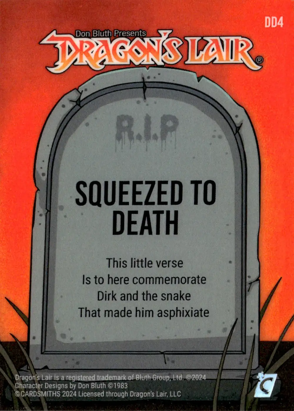 Squeezed to Death (Death By Dirk Eco-Foil) card back