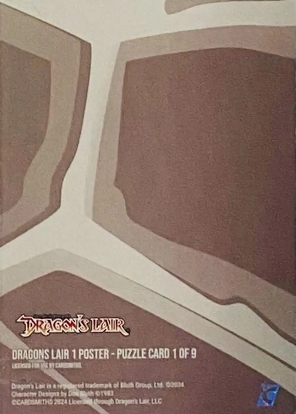 Dragon's Lair 1 Poster (Puzzle Card) card back