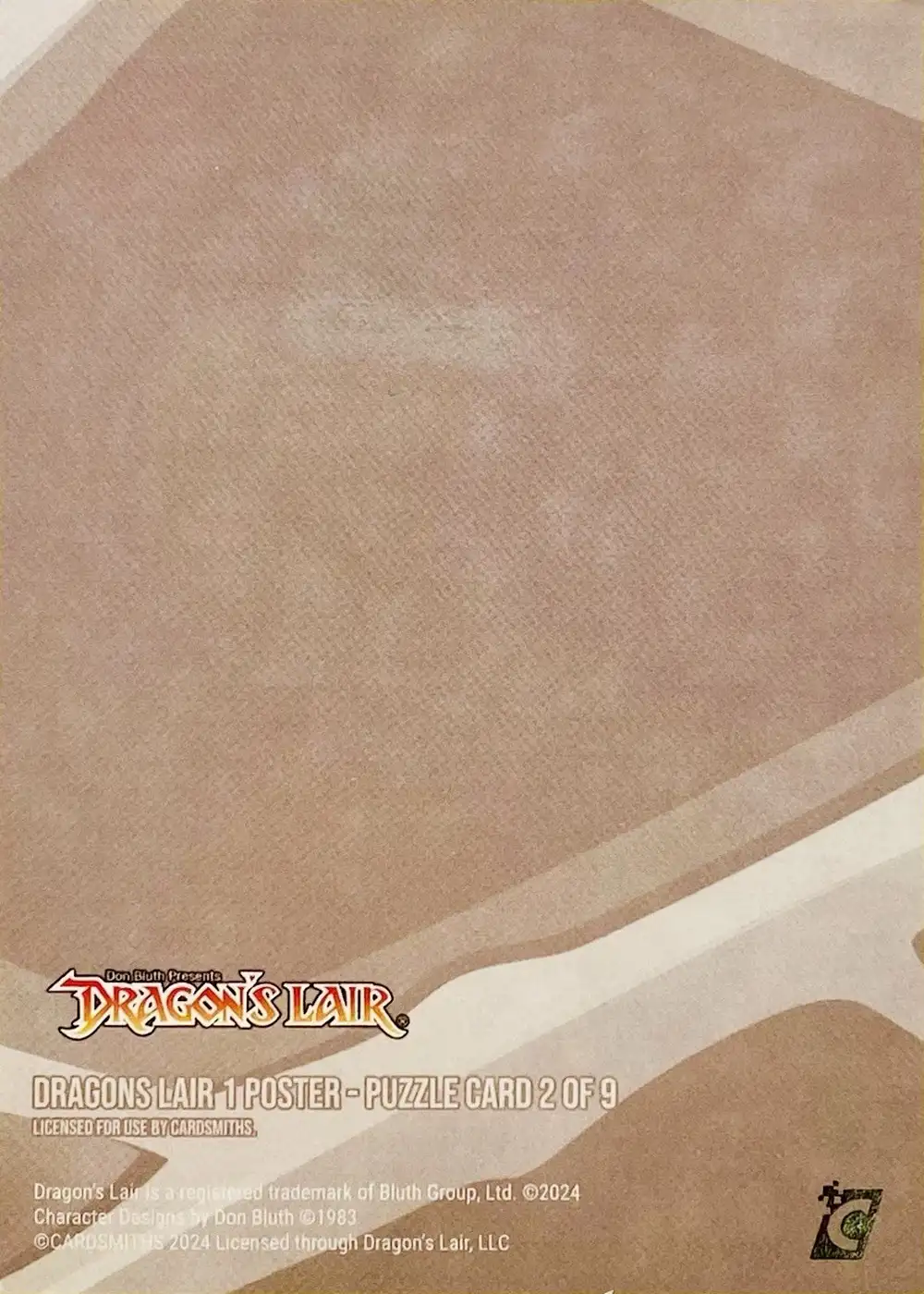 Dragon's Lair 1 Poster (Puzzle Card) card back