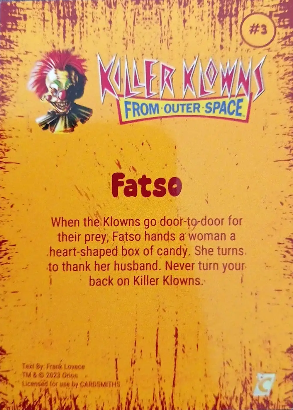Fatso (Base) card back