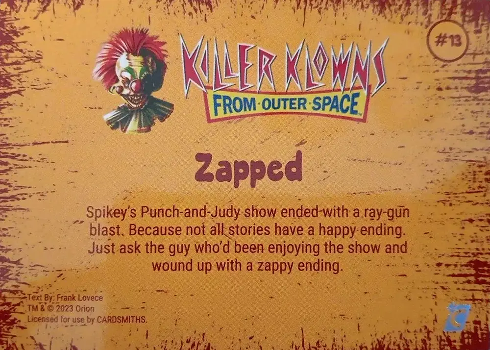 Zapped (Base) card back