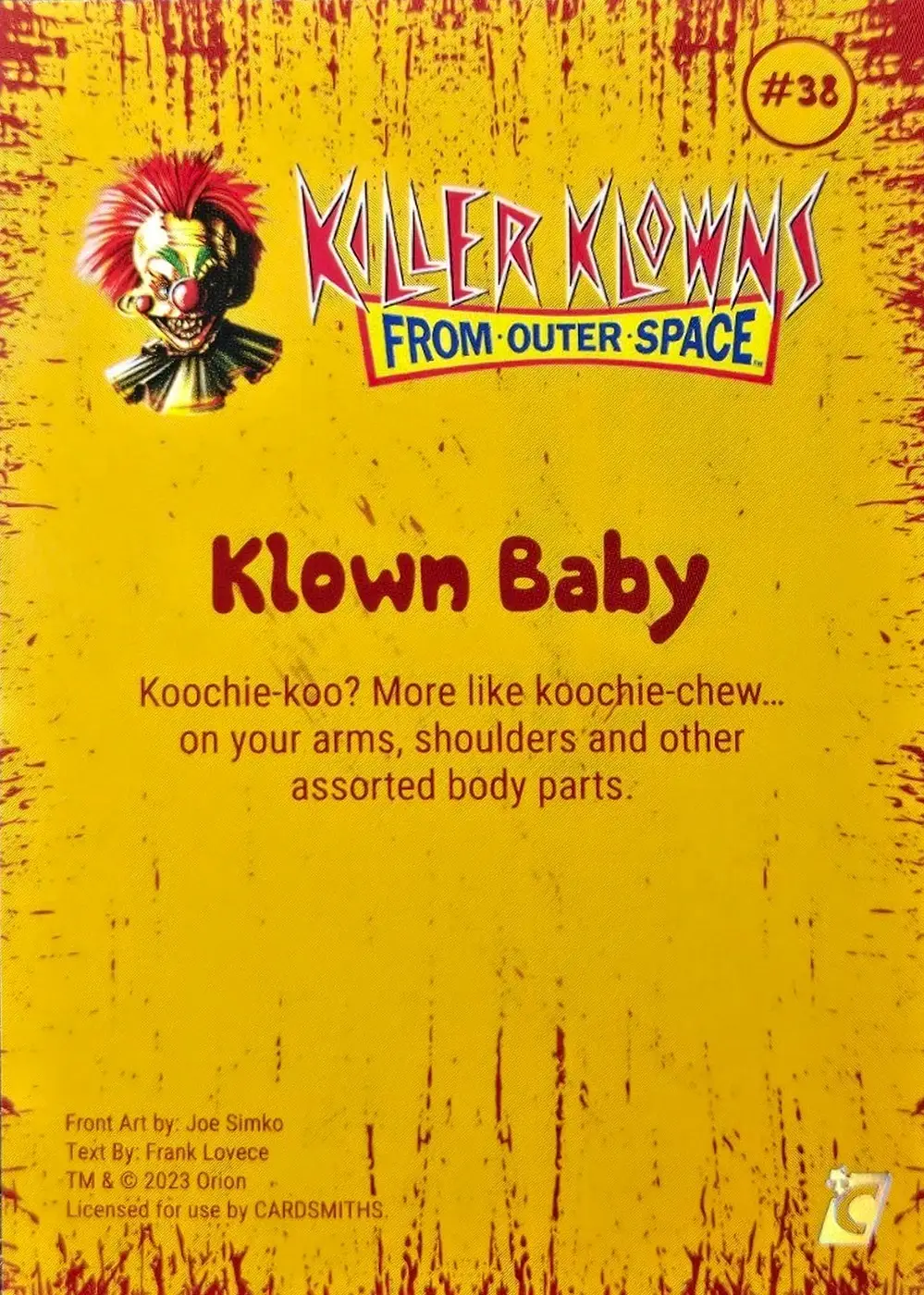 Klown Baby (Base) card back
